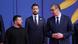 Ukrainian President Volodymyr Zelenskyy (left) and Serbian President Aleksandar Vucic (right) look at each other as they pose for a family photo with other leaders after the Ukraine-Southeast Europe summit in Tirana, Albania, February 28, 2024 Ukrainian President Volodymyr Zelenskyy (left) and Serbian President Aleksandar Vucic (right) look at each other as they pose for a family photo with other leaders after the Ukraine-Southeast Europe summit in Tirana, Albania, February 28, 2024