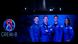 The Crew 8 astronauts are displayed on the NASA countdown clock The Crew 8 astronauts are displayed on the NASA countdown clock