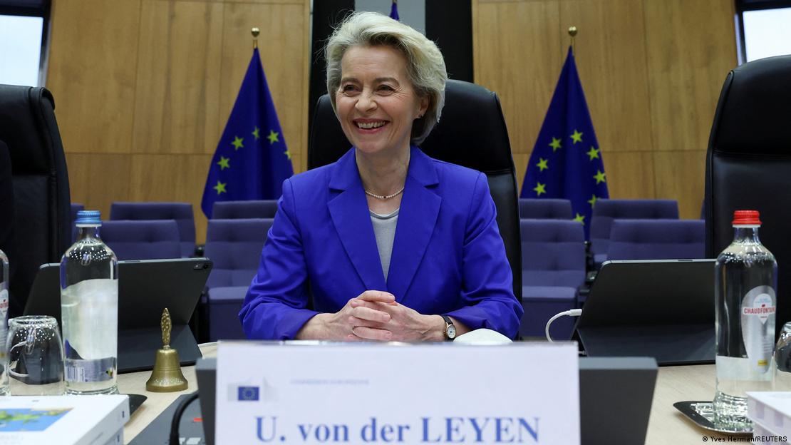 Presidentja e Komisionit Ursula von der Leyen gjatë konferencës për strategjinë e armatimeve