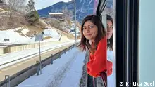 Indians traveling by rail across Europe.
credit: Kritika Goel
caption: 18/02/2022 Kritika Goel, a Social Media Creator fascinated by Europe's history, culture, and scenic beauty, explored 11 countries.
Tags: rail travel, Europe
