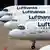 Samoloty Lufthansy we Frankfurcie nad Menem 