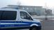 A police van outside the Tesla Gigafactory near Berlin A police van outside the Tesla Gigafactory near Berlin