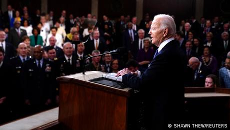 Der US-Präsident Joe Biden hat am Donnerstag seine jährliche Rede zur Lage der Nation gehalten.