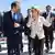 الرئيس القبرصي نيكوس كريستودوليدس ورئيسة المفوضية الأوروبية أورسولا فون دير لين يتفقدان ميناء لارنكا في إطار محادثات حول ممر المساعدات البحرية من قبرص إلى غزة. 