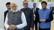 Indian Prime Minister Narendra Modi, Trade Minister Piyush Goyal and other officials at global textile event in New Delhi Indian Prime Minister Narendra Modi, Trade Minister Piyush Goyal and other officials at global textile event in New Delhi