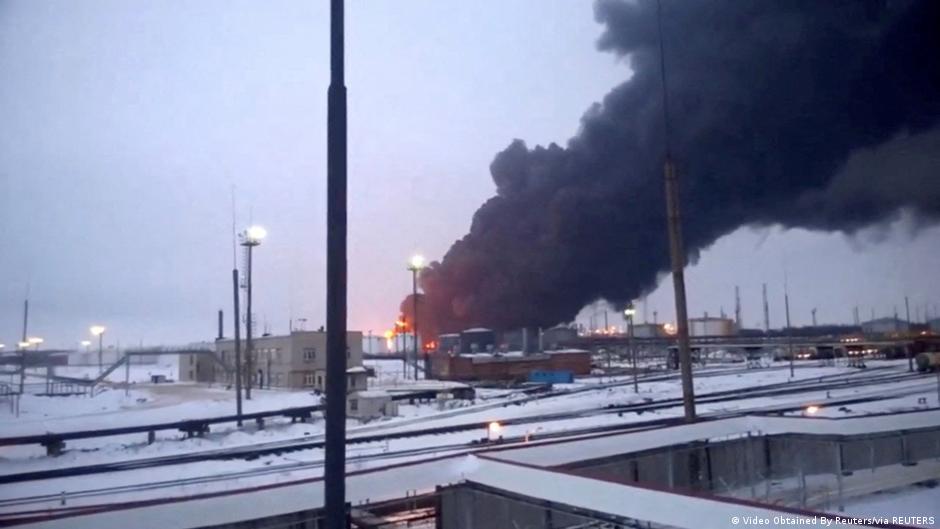 Ukrajinski napad dronom na rafineriju u ruskom Rjazanu, 13.03.2024.