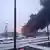 Schwarze Rauchsäule über der Raffinerie im russischen Rjasan nach einem ukrainischen Drohnenangriff