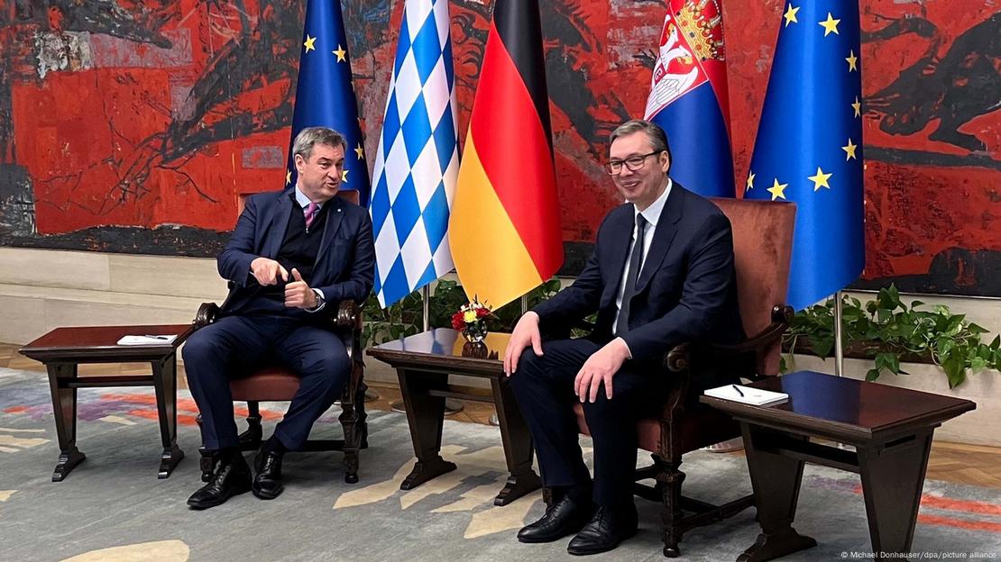 Sastanak Markusa Södera i Aleksandra Vučića tokom posjete bavarskog premijera Beogradu Sastanak Markusa Södera i Aleksandra Vučića tokom posjete bavarskog premijera Beogradu