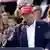 El aspirante presidencial republicano y expresidente estadounidense Donald Trump, habla en un mitin de campaña en Vandalia, Ohio.