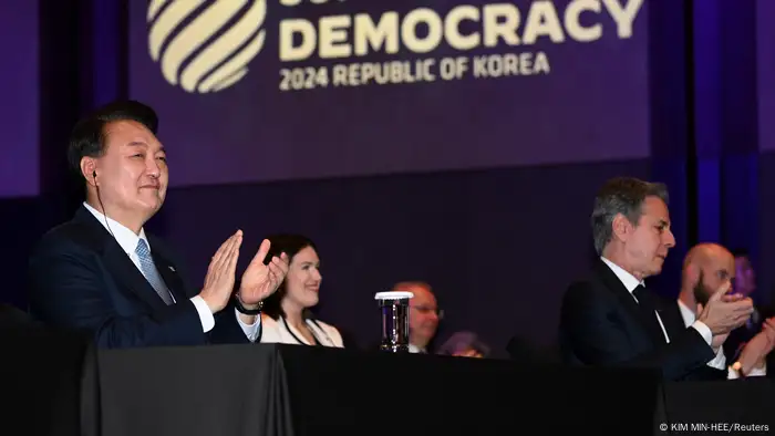 Südkorea Gipfel für Demokratie Antony Blinken Yoon Suk Yeol 