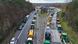 A drone shot of Polish farmers demonstrating on the A2 highway at the Polish-German border, March 18, 2024 A drone shot of Polish farmers demonstrating on the A2 highway at the Polish-German border, March 18, 2024