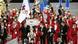 Delegation des Russischen Olympischen Komitees (ROC) während der Eröffnungsfeier der Olympischen Spiele in Tokio Delegation des Russischen Olympischen Komitees (ROC) während der Eröffnungsfeier der Olympischen Spiele in Tokio
