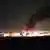 Вид на пожар в концертном зале  "Крокус Сити холл"