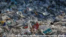 BALI, INDONESIA - MARCH 19: A view of polluted beach which is filled with plastic waste during monsoon season in Kedonganan Beach, Badung, Bali, Indonesia on March 19, 2024. During the rainy season, large amount of plastic trash and debris tend to wash up on shorelines, due to illegal dumping in rivers and coastal areas, thereby worsening marine pollution. Indonesia is one of the world's largest contributors to marine plastic pollution. Johannes Panji Christo / Anadolu