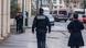 Three police officers and civilian near Charlie Hebdo headquarters in Paris, France Three police officers and civilian near Charlie Hebdo headquarters in Paris, France