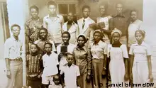 Only two survived
Personen:	from left: Samuel Ishimwe’s father; uncle, who survived; killed family members Ort: Kigali, Rwanda
Zeit: 19.8.2023 (original from the eraly 1980s)
