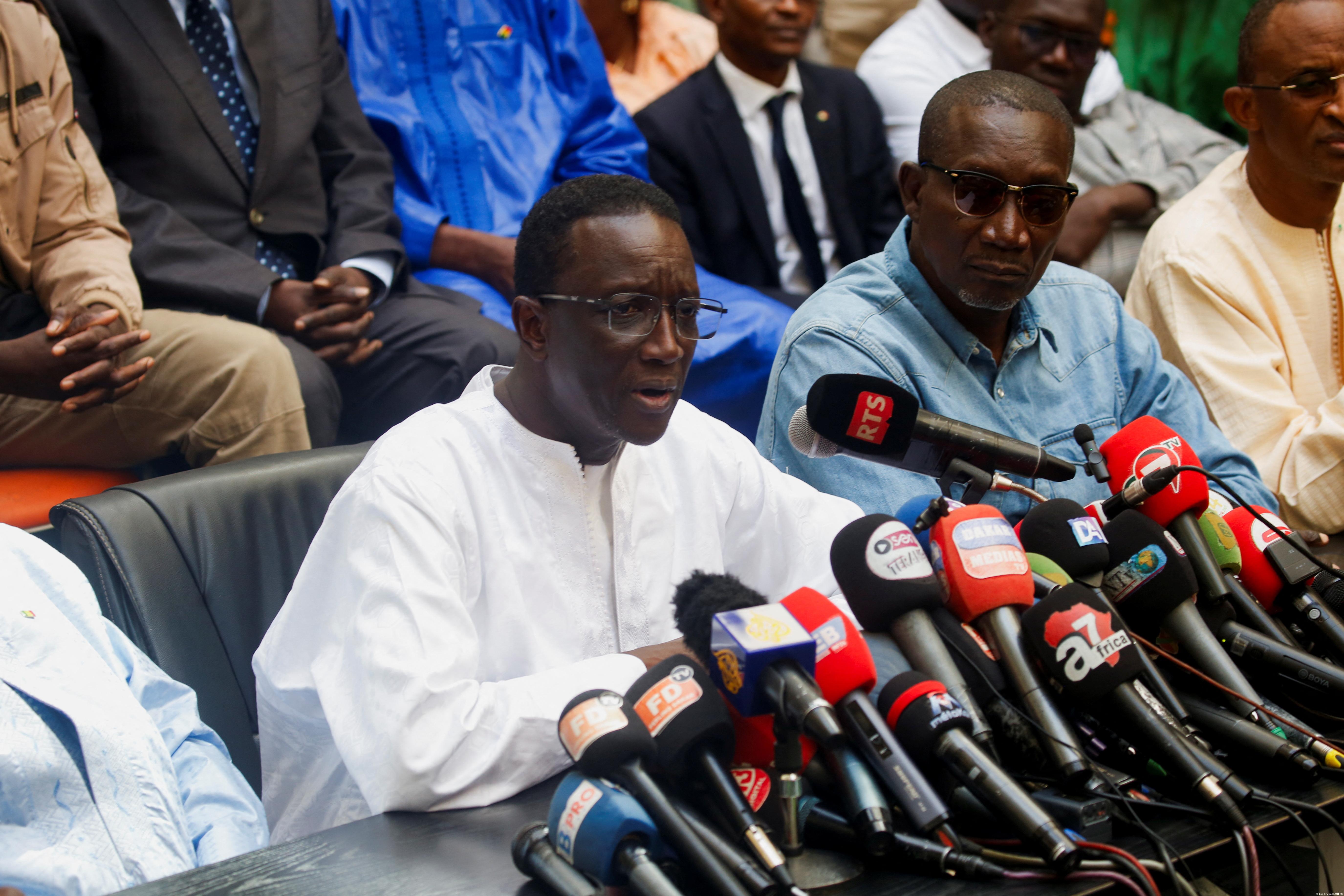 Ruling party candidate Amadou Ba conceded defeat after initially vowing to stay in the raceImage: Luc Gnago/REUTERS