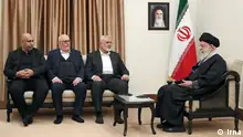 Ismail Haniyeh, Anführer der islamistischen Organisation Hamas ist am 26.03.2024 in den Iran gereist und hat sich mit dem Führer der Islamischen Republik Iran, Ali Khamenei, getroffen.
