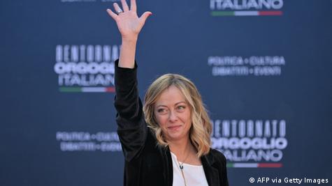 La primera ministra de Italia, Giorgia Meloni.