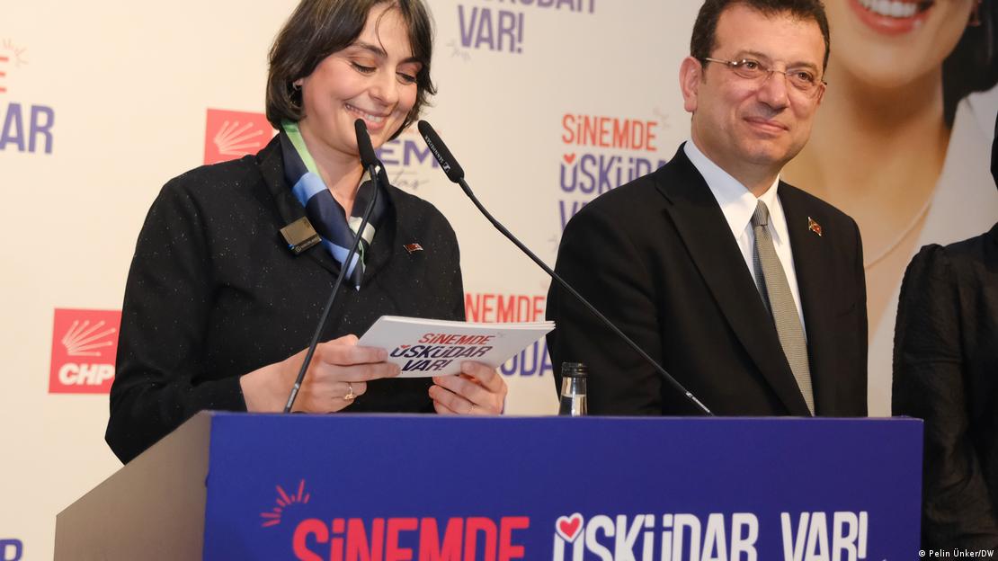 Sinem Dedetaş ve tutuklu İBB Başkanı Ekrem İmamoğlu