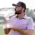 Stephan Jaeger küsst die Trophäe beim Houston Open Golf