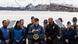 US President Joe Biden, surrounded by local, state and federal officials, delivers remarks in front of the wreckage of the Francis Scott Key Bridge in Baltimore, Maryland on April 5, 2024 US President Joe Biden, surrounded by local, state and federal officials, delivers remarks in front of the wreckage of the Francis Scott Key Bridge in Baltimore, Maryland on April 5, 2024
