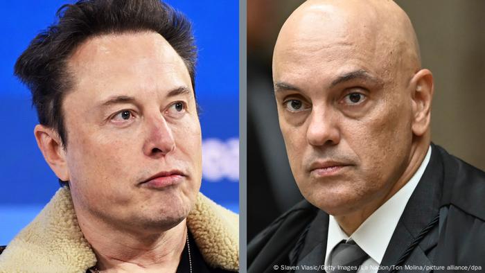 Elon Musk e Alexandre de Moraes 