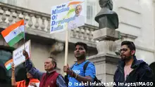Unterstützer Modis bei einer Kundgebung in London, August 2019