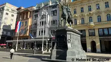 Der Ban-Jelačić-Platz ist der zentrale Platz der kroatischen Hauptstadt Zagreb und wurde nach Ban Josip Jelačić benannt. Er befindet sich in der Zagreber Unterstadt.
Ort/Datum: Zagreb, 15/04/2024.
