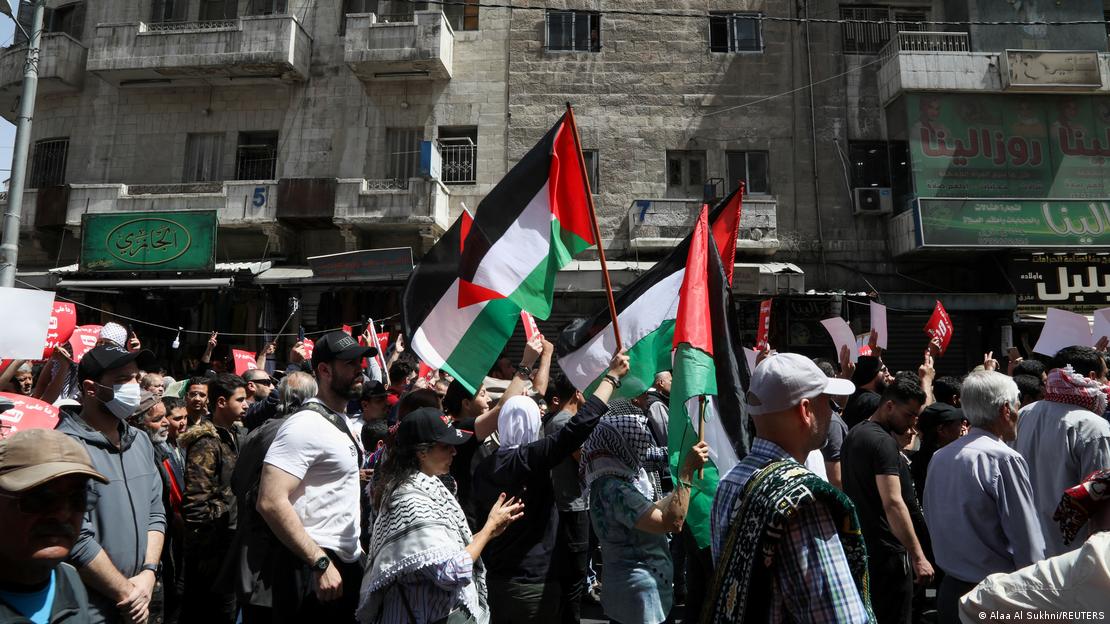 Protesta në Jordani, e cila ka qenë kritikuese shumë e rreptë e fushatës ushtarake të Izraelit në Gaza