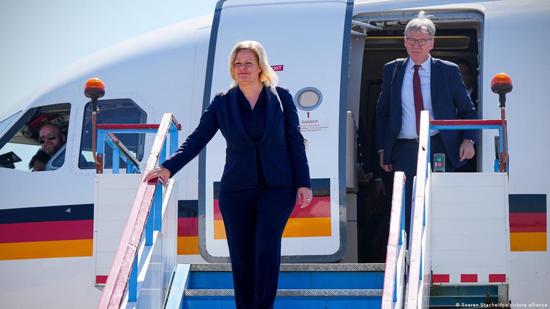 Almanya İçişleri Bakanı Nancy Faeser Bulgaristan'ın ardından Salı günü Romanya'yı ziyaret edecek