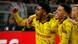 Ian Maatsen (izq.) celebra la segunda anotación del Borussia Dortmund ante el Atlético de Madrid junto a Jadon Sancho. Ian Maatsen (izq.) celebra la segunda anotación del Borussia Dortmund ante el Atlético de Madrid junto a Jadon Sancho.