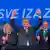 Ministerpräsident Andrej Plenkovic jubelt nach dem Sieg seiner konservativen HDZ bei der Parlamentswahl in Kroatien