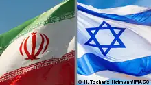 Fahne, die Nationalfahne von Iran flattert im Wind
Fahne, die Nationalfahne von Israel flattert im Wind
