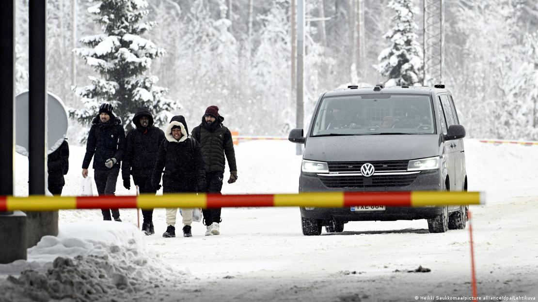 Finland shut its borders with Russia in December after months of new migrant arrivalsImage: Heikki Saukkomaa/picture alliance/dpa/Lehtikuva