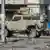 Foto simbólica de un carro blindado de la Policía en una calle de Haití.