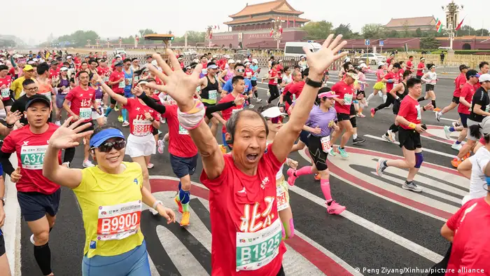 马拉松在中国有很大的群众基础