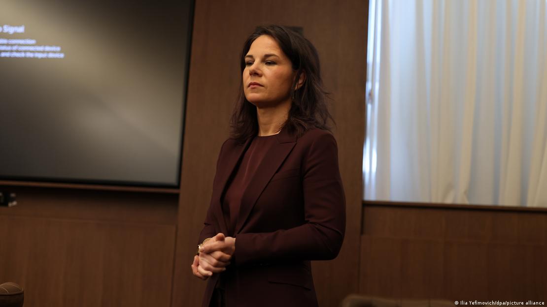 Annalena Baerbock gjatë një vizite në Jerusalem