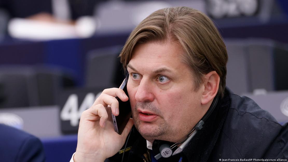 German MEP Maximilian Krah is in hot water after a string of allegations against him and his stafferImage: Jean-Francois Badias/AP Photo/dpa/picture alliance