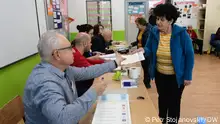 Nordmazedonien: Symbolbild Präsidentschaftswahlen. Nordmazedonien: Der Präsidentschaftskandidat Stevco Jakimovski.
Skopje, 24.04.2024
Petr Stojanovski
