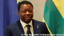 20/11/2023 *** Togos Präsident Faure Gnassingbé während des G20 Investment Summit 2023 am Rande der Konferenz «Compact with Africa». (zu dpa: «Togo verabschiedet umstrittene Verfassungsreform») +++ dpa-Bildfunk +++