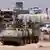 Israelische Militärfahrzeuge an der Grenze zum Gazastreifen