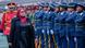 Zanzanian President Samia Suluhu Hassan inspects the guard of honour at Uhuru Stadium, Dar es Salaam, Tanzania Zanzanian President Samia Suluhu Hassan inspects the guard of honour at Uhuru Stadium, Dar es Salaam, Tanzania