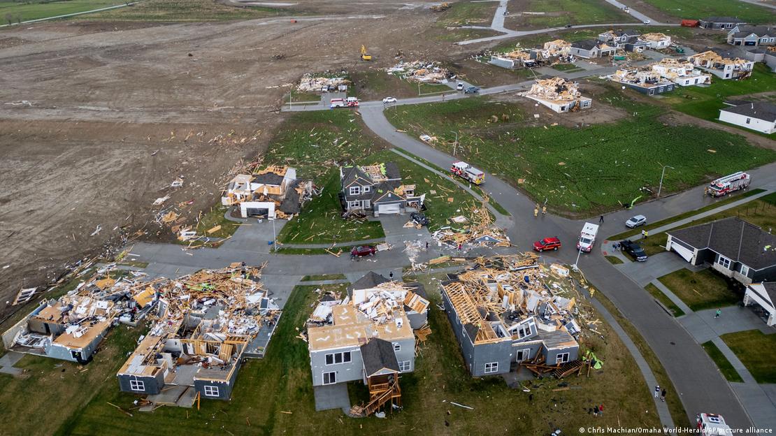 Decenas de casas fueron arrasadas en Omaha, Nebraska.