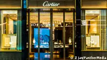 Front entrance to Cartier store in Singapore shopping mall