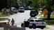 Police, with personnel and vehicles seen in the photo, at the scene of a shooting Monday, April 29, 2024, in east Charlotte, N.C. Police, with personnel and vehicles seen in the photo, at the scene of a shooting Monday, April 29, 2024, in east Charlotte, N.C.