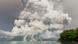 A large white cloud after a volcanic eruption of Mount Ruang volcano on April 30, 2024. A large white cloud after a volcanic eruption of Mount Ruang volcano on April 30, 2024.