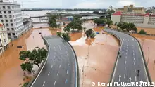 05/05/2024 *** A drone view shows a flooded city center after people were evacuated in Porto Alegre, in Rio Grande do Sul state, Brazil, May 5, 2024. REUTERS/Renan Mattos