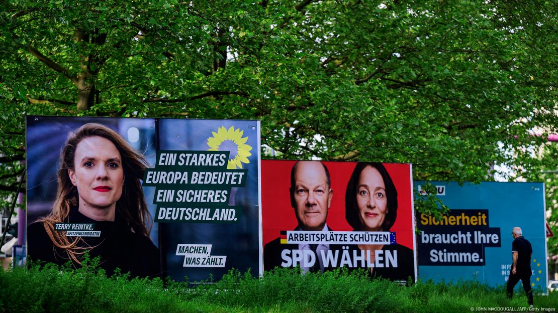 Плакати во Германија пред европските избори во јуни