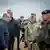 German Chancellor Olaf Scholz meets German troops at Pabrade
